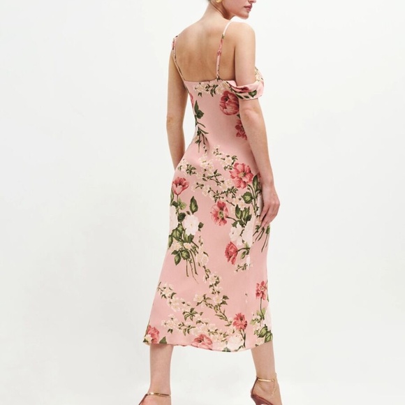 REFORMATION - Reya Dress in rose garden -  size 6 NWT - Picture 8 of 8